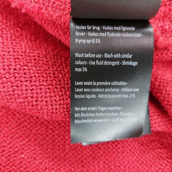 MASAI Cardigan Jacket Red Juna A Shape Satin Ruffle Detail XL NWT - Picture 11 of 13